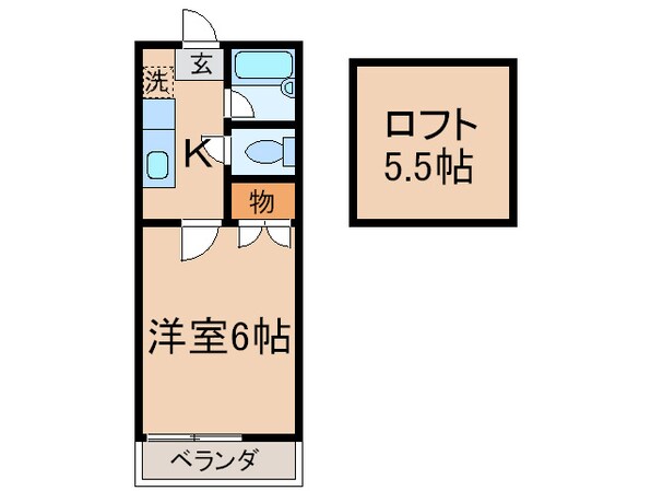 ファーボ藤原の物件間取画像